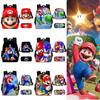 Super Mario Cartoon School Bag Student Backpack Waterproof And Expandable Fashionable And Trendy Style Nylon Material