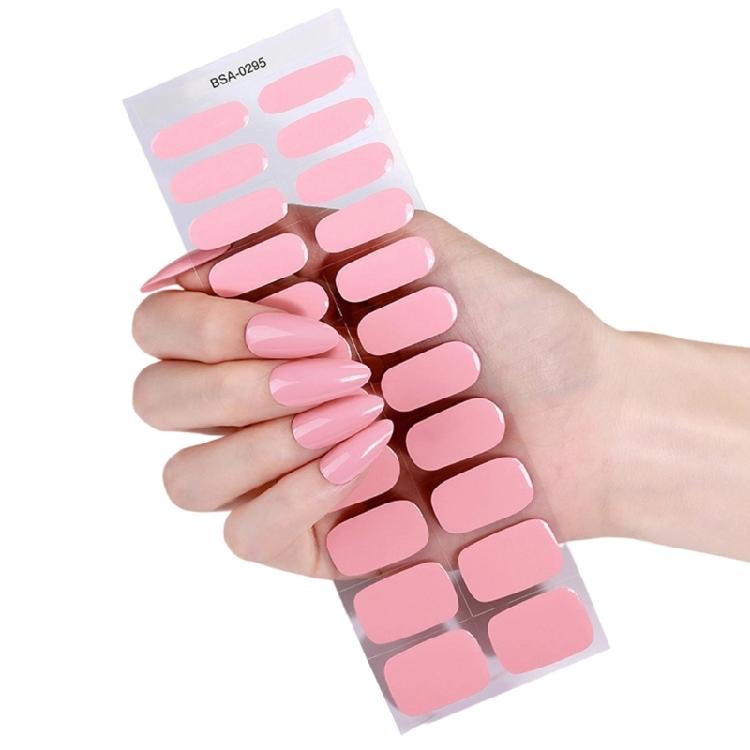 

1Set Gel Nail Stickers Comfortable Fit Long Wearing Shine Without Exposure Easy to Apply for Women