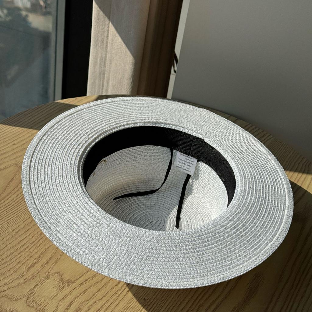 Retro French Polka Dot Straw Hat Women's Summer Seaside Vacation Top Hat Shade Straw Sunscreen Hat