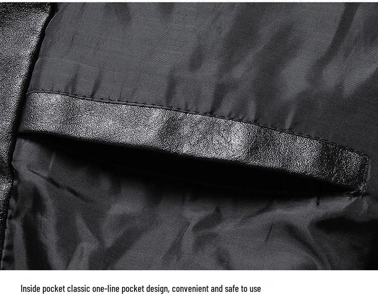 Pánská trendy kožená bunda - Pohodlná, pohledná, korejský styl, nadměrná velikost, jarní a podzimní nošení