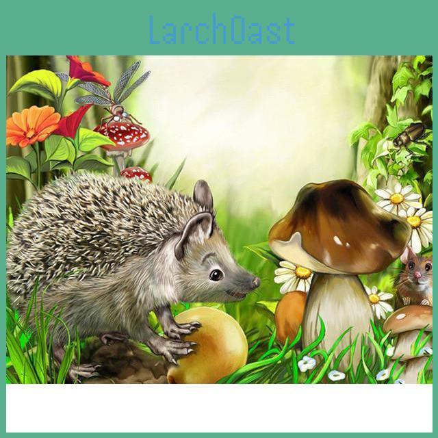 Diamond Painting Arrival Round Full Animals Diamond Mosaic Sale Hedgehog Picture