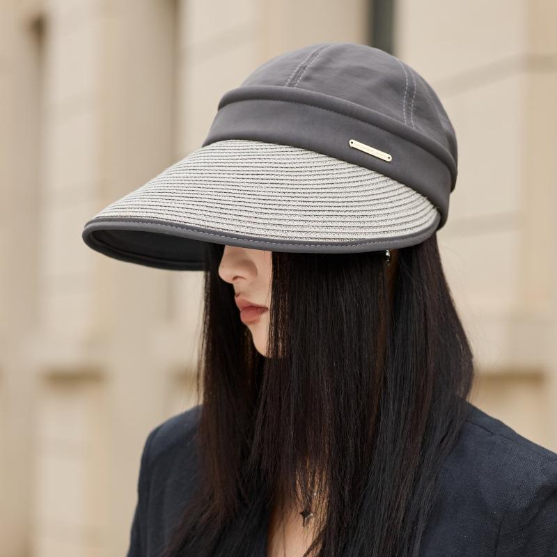 Grass Eaves Outdoor Sun Hat Uv Protection Empty Top Sun Hat Outdoor Sun Protection Breathable Bucket Hat