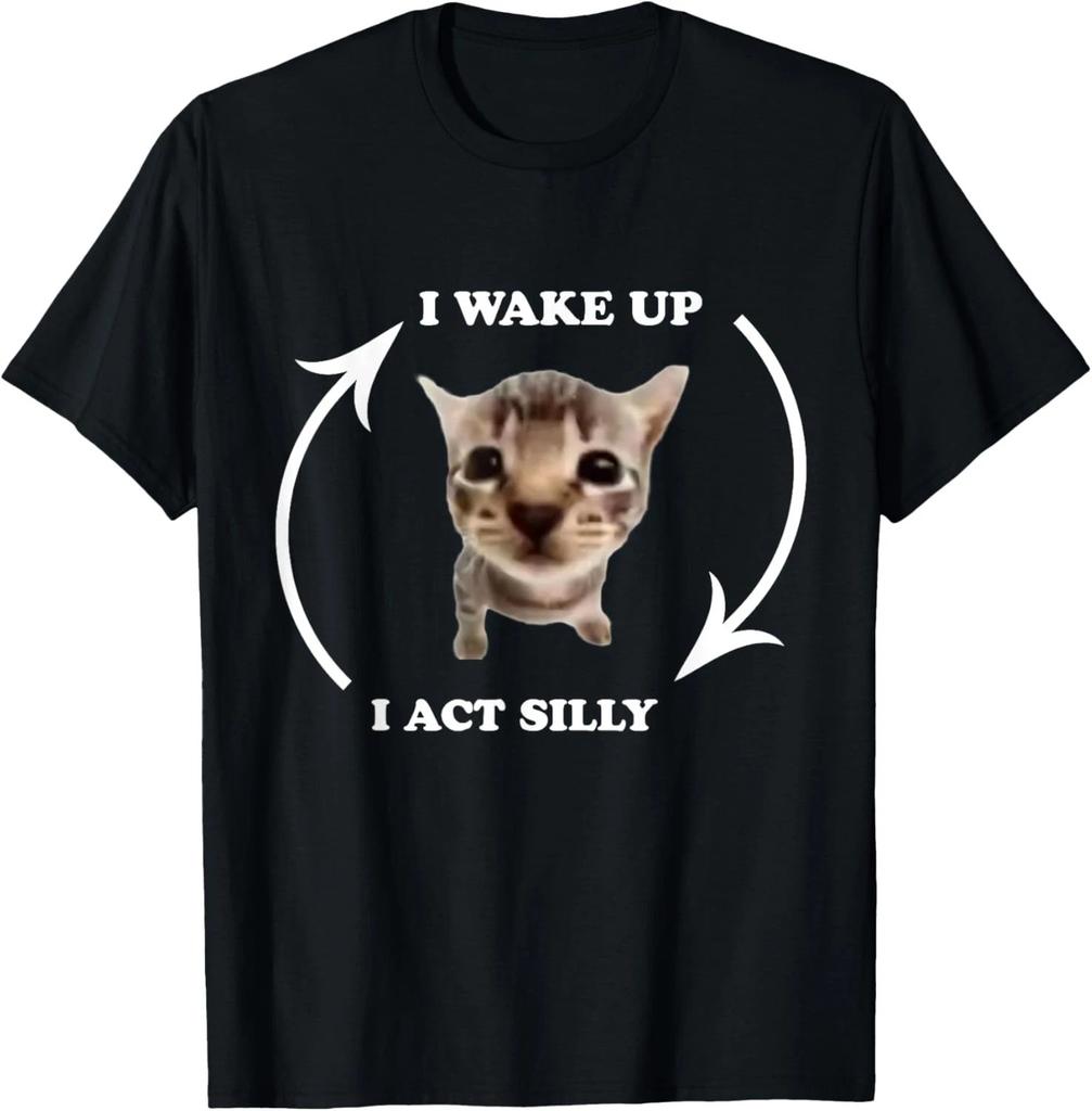 Summer s Cat Meme Funny Yk Style Aesthetic Unisex Women Harajuku Short Sleeve Tshirt Graphic Pattern Clothing Yk Tee Tops