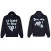 Unisex Broken Planet Print Velvet Hoodie - Trendy & Casual