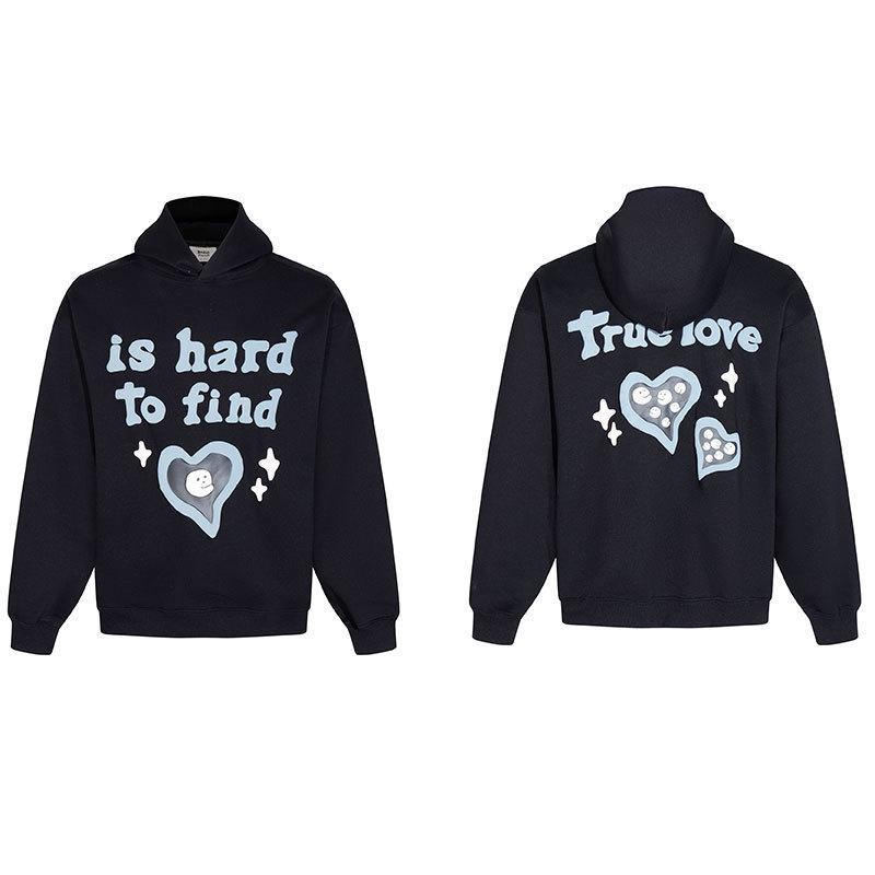 Unisex Broken Planet Print Velvet Hoodie - Trendy & Casual