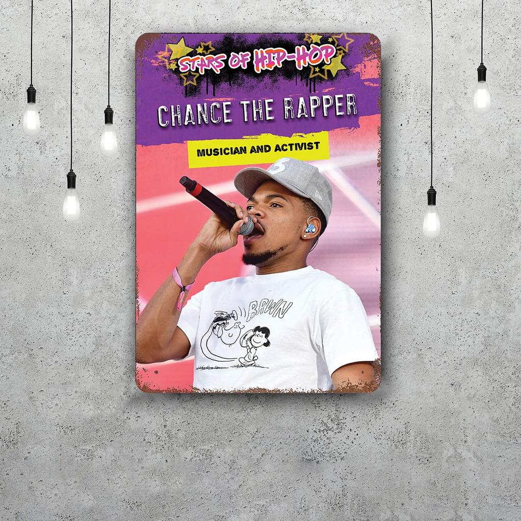 Chance the Rapper Classic Poster Rusty Metal Plaque Retro Decorative Plate Bar Man Cave Garage Club Metal Sign Wall Decoration