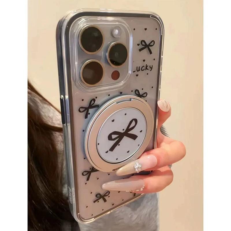 Black Bow Is Suitable for Apple 11oppo Airbag iPhone11/11/11Pro Mobile Phone Case Huawei Transparent.
