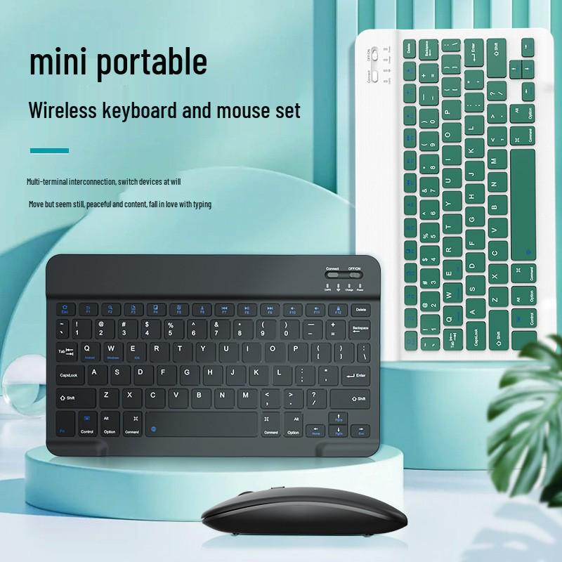 Universal Silent Rechargeable Bluetooth Keyboard for iPad, Mobile Phone, and Tablet