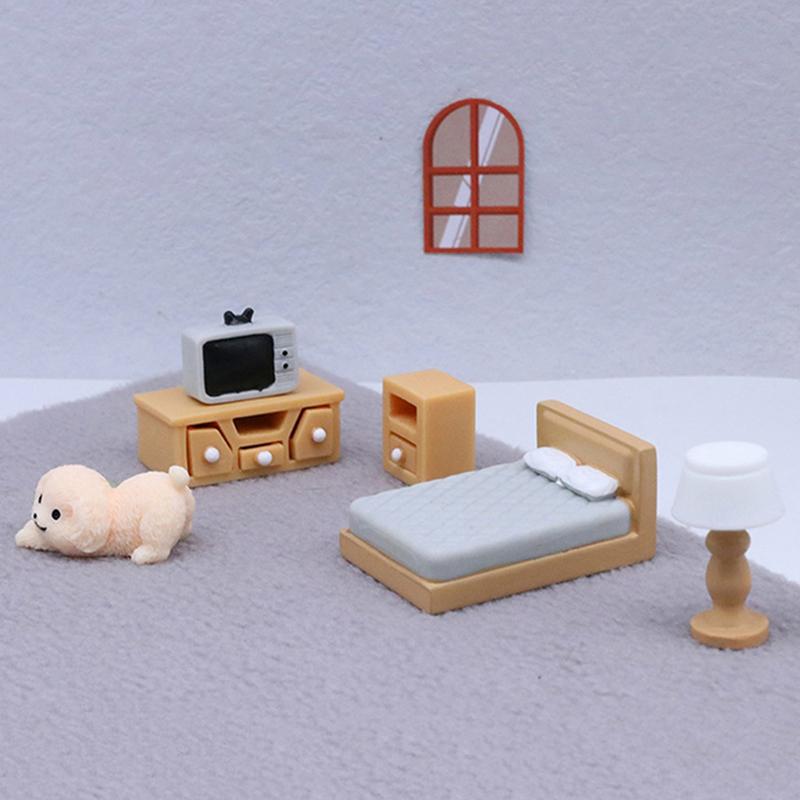 Dolls House Miniature Furniture Sofa Chair Desk Chair Diy Dollhouse Decoration