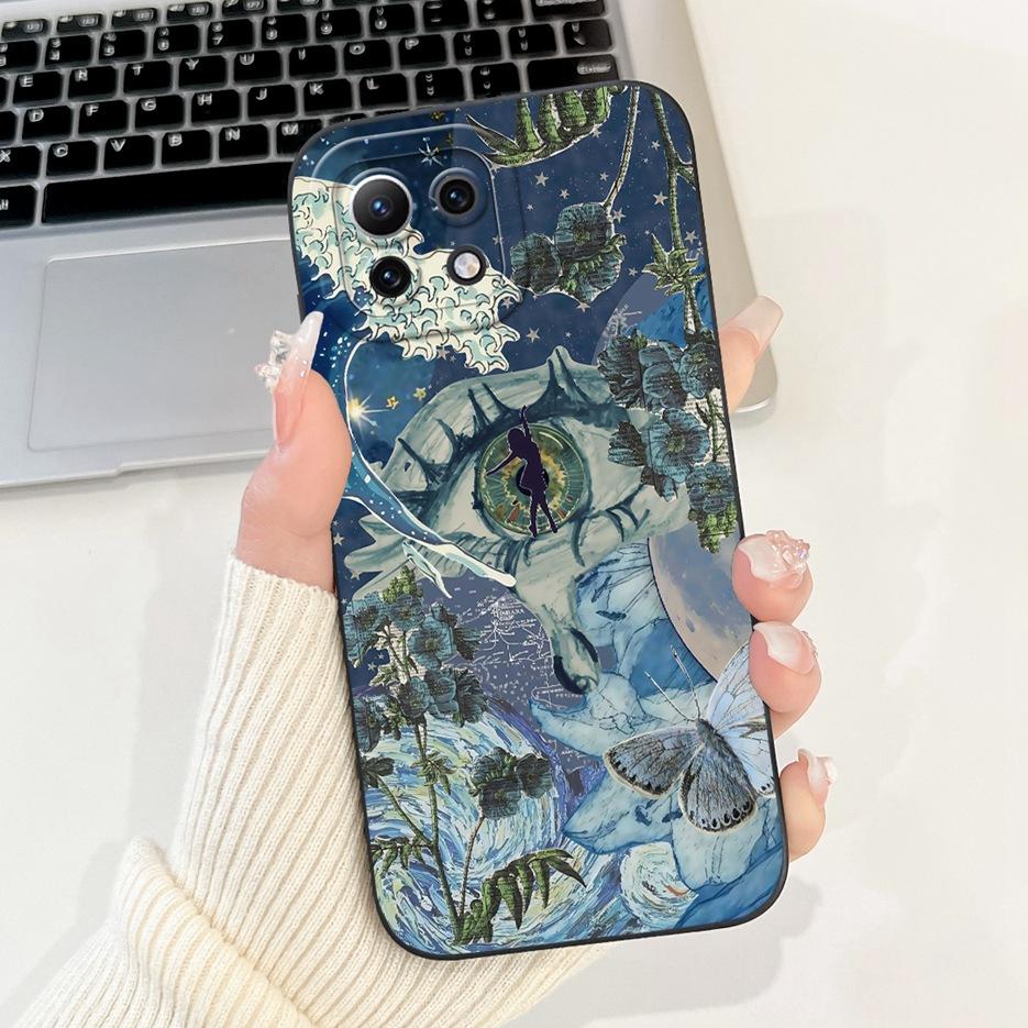 For Xiaomi Mi 11 Lite 5G Case Cute Cartoon Cover Shockproof Soft TPU Phone Case For Xiaomi Mi 11 Lite NE 5G 11Lite Mi11Lite Bags