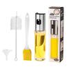 304 Stainless Steel Spray Oil Bottle - Leak-proof Glass, 100ml, Press-type for Oil, Sauce, & Vinegar