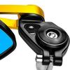 Motorcycle Rearview Mirror Wide Angle View Anti Shake Design Improved Safety For Commuting And Tourings
