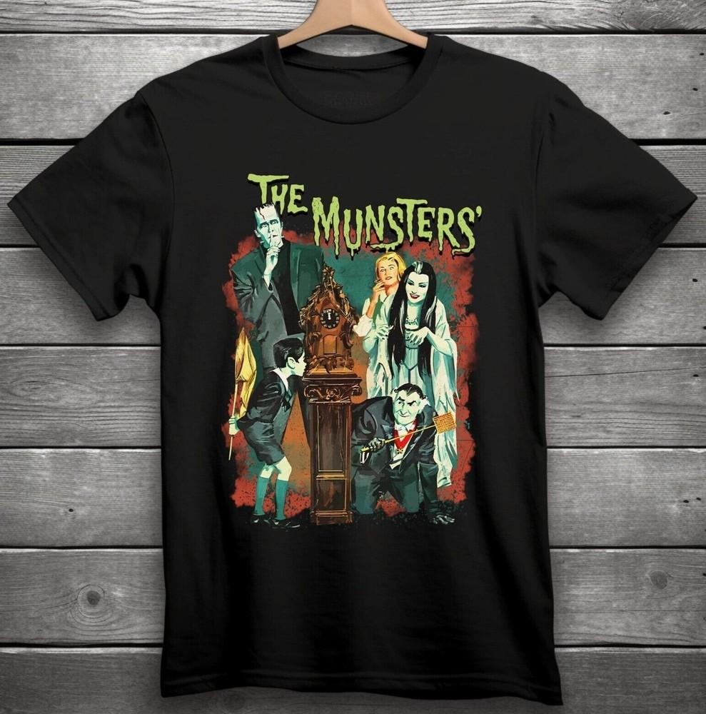 The Munsters Horror TShirt Black S3XL Unisex T-Shirt L