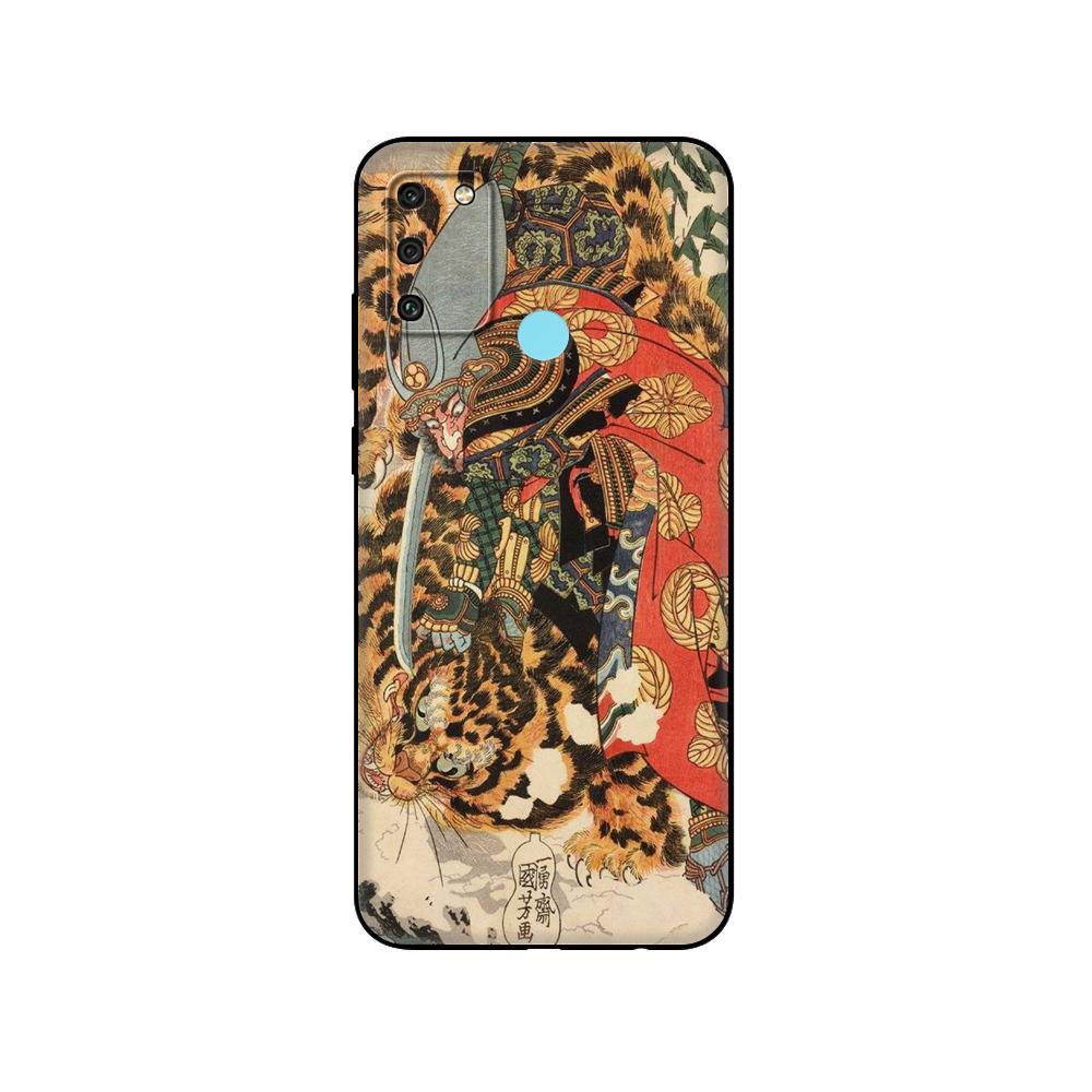 Black Tpu Case For Huawei Honor 8a Prime 8s Prime 9 Lite Honor 9A 9C 9X Premium 9x Pro 9S Case Cover Japanese Style Art
