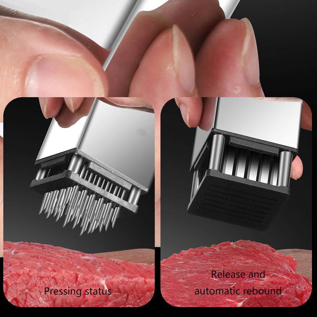 Multifunctional Meats Tenderizer Loose Meat Hammer Double-Sided Checkered Beef Tenderizer Stainless Steel Tools