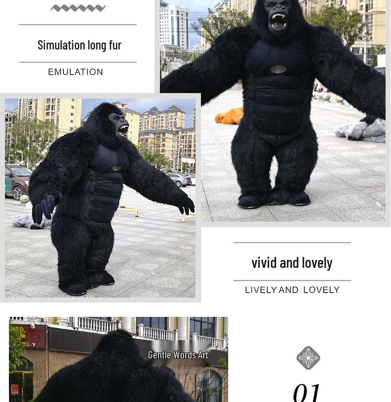 Inflatable King Kong and Gorilla Mascot Costume for Performances