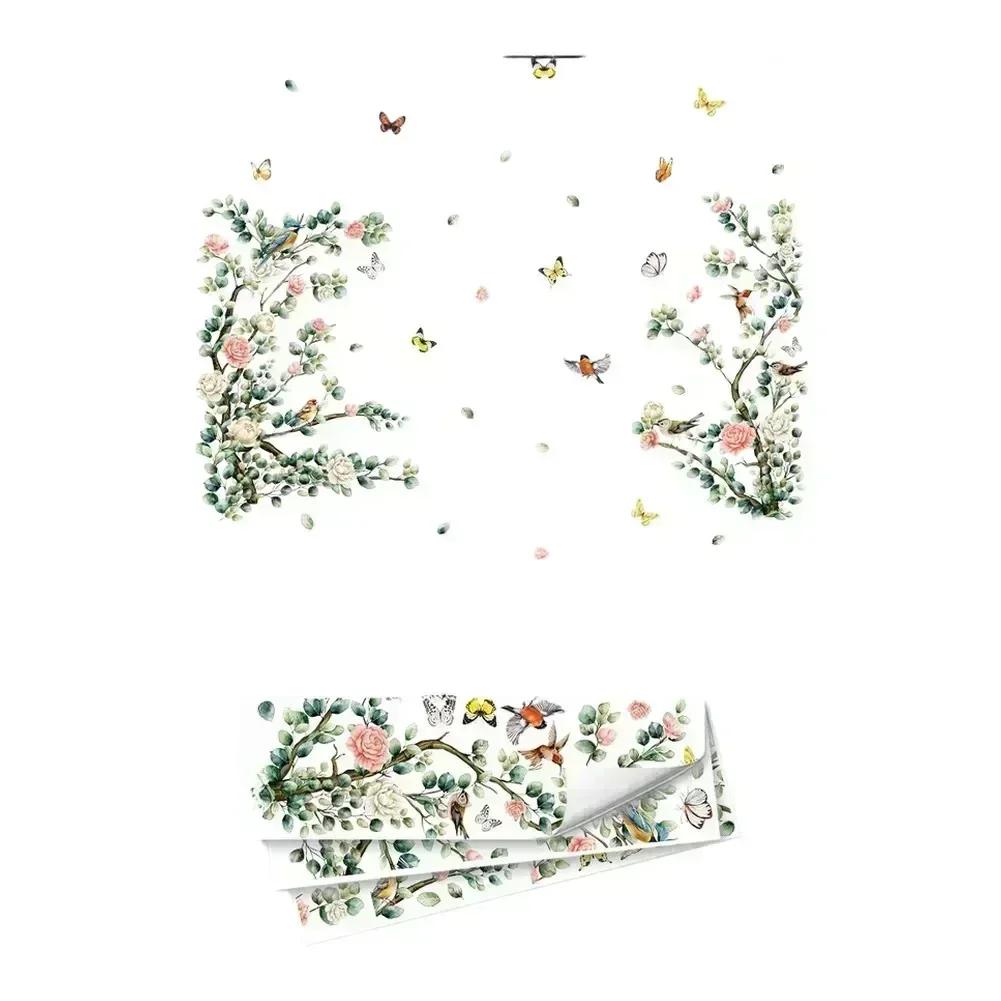 Minimalist Home Stickers Wall Sticker Butterfly Wall Stickers Flower Wall Stickers Moisture Resistant Artistic Branch Pattern China Mainland