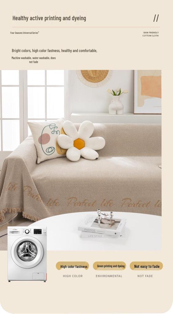 Nordic Chenille Sofa Cover Set – Universal All-Season Throw Blanket and Sofa Towel