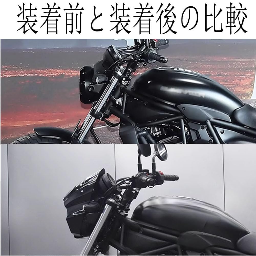 XINMOZR Front Fairing Pighead Hood with Front Headlight Lampshade Deflector for Eliminator and 400, 500, SE400/500 (2023, 2024, 2025) (Bright Black)