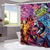H-Helluva Boss  Funny and Creative Beach Shower Curtain Waterproof Polyester Bath Curtains for Bathroom Decorate with Hooks