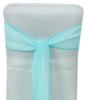 Darling Souvenir Pack Of 25 Organza Chair Sashes Bow Sash For Wedding & Events Supplies Party Decoration Chair Cover Sash - Colors