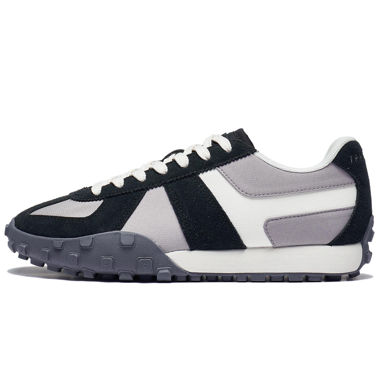 Li-Ning Vintage Sneakers Black Grey White Men s AGCT159-6 EU 44⅓