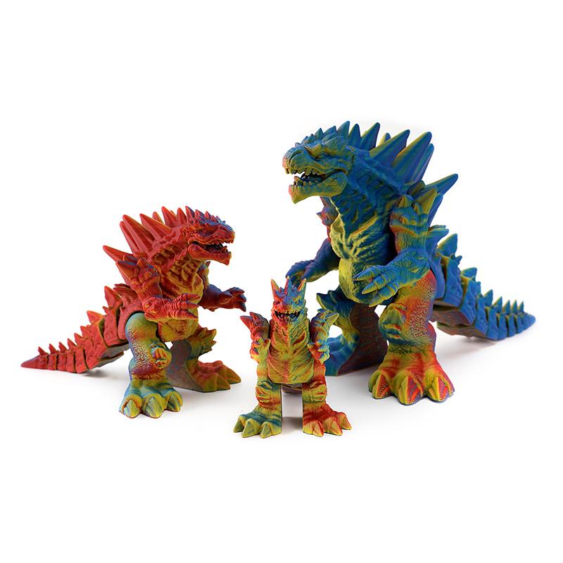 Jucărie Decorativă Dragon cu Articulații Mobile Poate Sta Model Dinozaur Gură Mare Fosilă Dragon Tyrannosaurus Rex Imprimare 3D