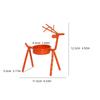 Standing Christmas Reindeer Tealight Holders Iron Metal Tea Light Candle Holders  Festivel