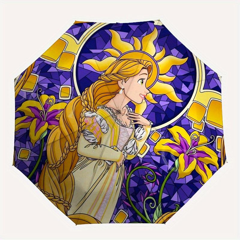 

1pc Stained Glass Princess Themed High-quality Umbrella,Automatic Opening and Closing Umbrella,Multi-functional Umbrella G0811349