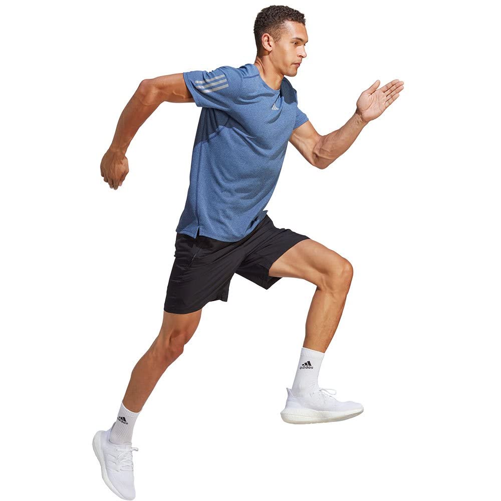 Adidas 31 MOTRHEATHERTEE Atletické tričko s krátkým rukávem DBLU Melange XS (cd563-hr6618)