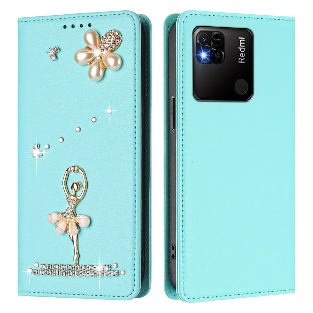 Luxury Diamond Cute Cards Solt Wallet Leather Phone Case For Redmi Note 15 14 Pro Plus 13 14C 13C Flip Pocket Kickstand Cover