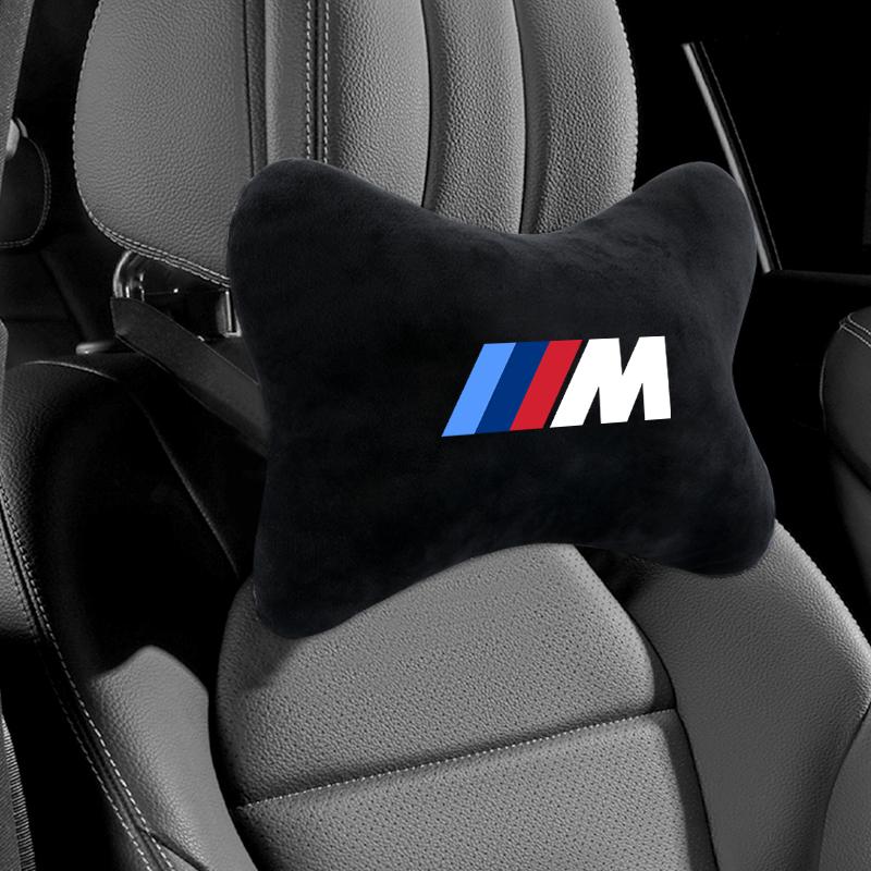 NEOW3 Car Neck Pillow Lint Head Support Protector Universal Headrest Back Cushion For BMW M E90 E91 E92 E46 E60 E90 X1 X3 X5 E70or
