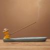 Cartoon Resin Animal Shape Incense Stick Holder Leaf Shape Line Incense Burners Table Crafts Sandalwood Coil Base Home Decorate