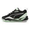 Playmaker Unisex Faux Leather Synthetic Suede Versatile Comfort Mid Casual Shoes Black Teal 385841-08