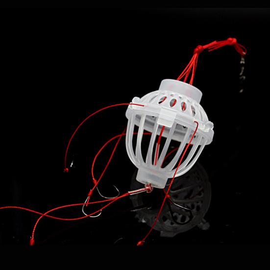 Bighead Carp Fishing Rig Sharp Hooks Strong Line White Baits Cage Fish Attraction Long Lasting Silver Carp Fishing Rig