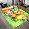 Pokémon Cute Collection Anti-Slip Rug, Rectangular Carpet for Living Room, Bedroom & Sofa Area, Home Decor