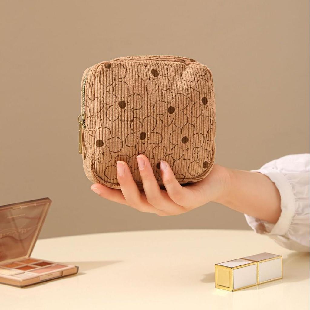 Thickened Corduroy Menstrual Storage Bag for Pads & Cups