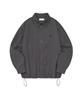 YALE Nylon Sporty Coach Shirt Charcoal