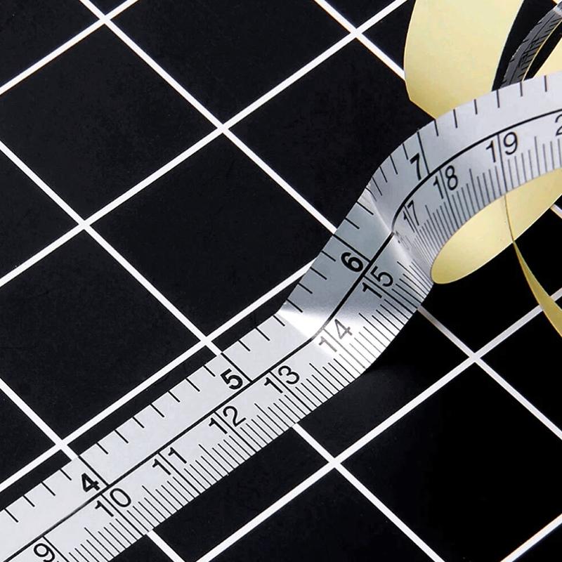 1Roll Measurement Tools Double Scale Sewing Machines Sticker Soft Sewing Table Measuring Flexible Ruler Self Adhesive DIY 150CM
