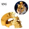 Abbigliamento Gatto Festivo Casco da Centurione Romano, Maschera da Guerriero Stampata in 3D, Accessorio Creativo per Animali Domestici Maschera Cosplay Divertente per Accessori Costumi da Festa