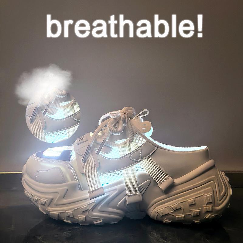 New Half-support Dad Shoes for Women In Summer Students' Leisure Mesh Breathable and Heightened