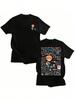 T-shirt con motivo Graffiti di Ed Sheeran Nuova alla Moda Casual Unisex Abbigliamento Y2k Magliette in Cotone Moda Larga Streetwear Top Tee