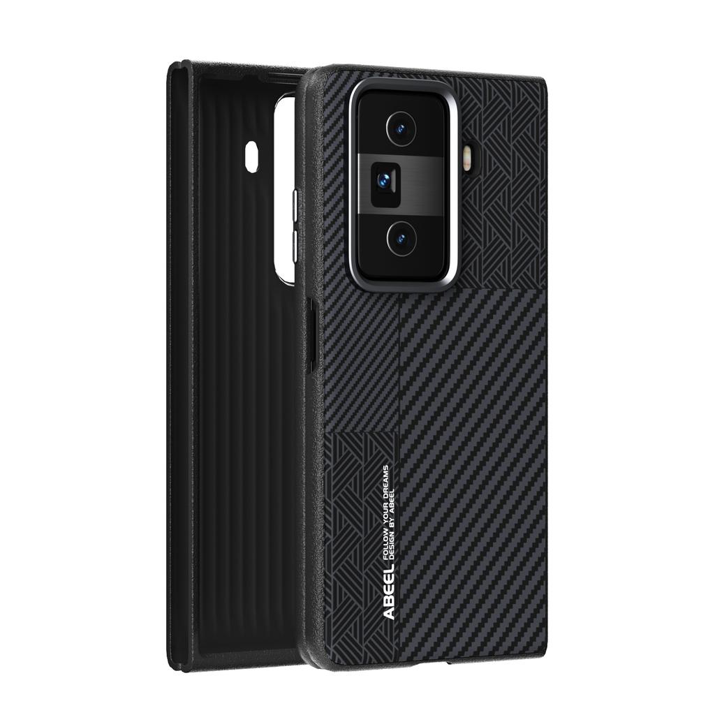 For Honor Magic VS3 Case Luxury Slim Rough Magsafe Magnetic Wireless Charger Carbon Fiber Foldable Case Cover Anti-slip Grip