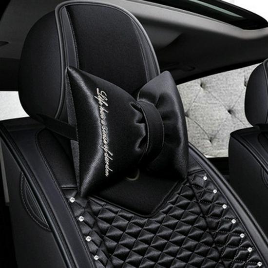 Car Headrest Cartoon Pillow – Goddess Lady Waist Cushion & Support