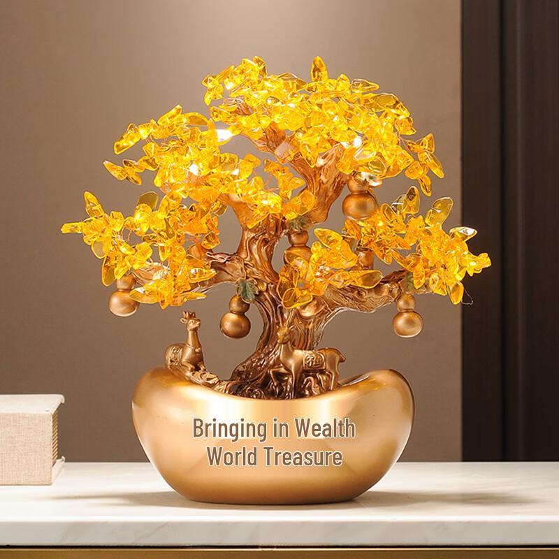 New Chinese Style Gold Money Tree Prosperity Ornament