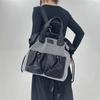 Y2K Mesh Spice Girl Handbag Large Capacity Multi-Pocket Retro Multi-Function Messenger Backpack