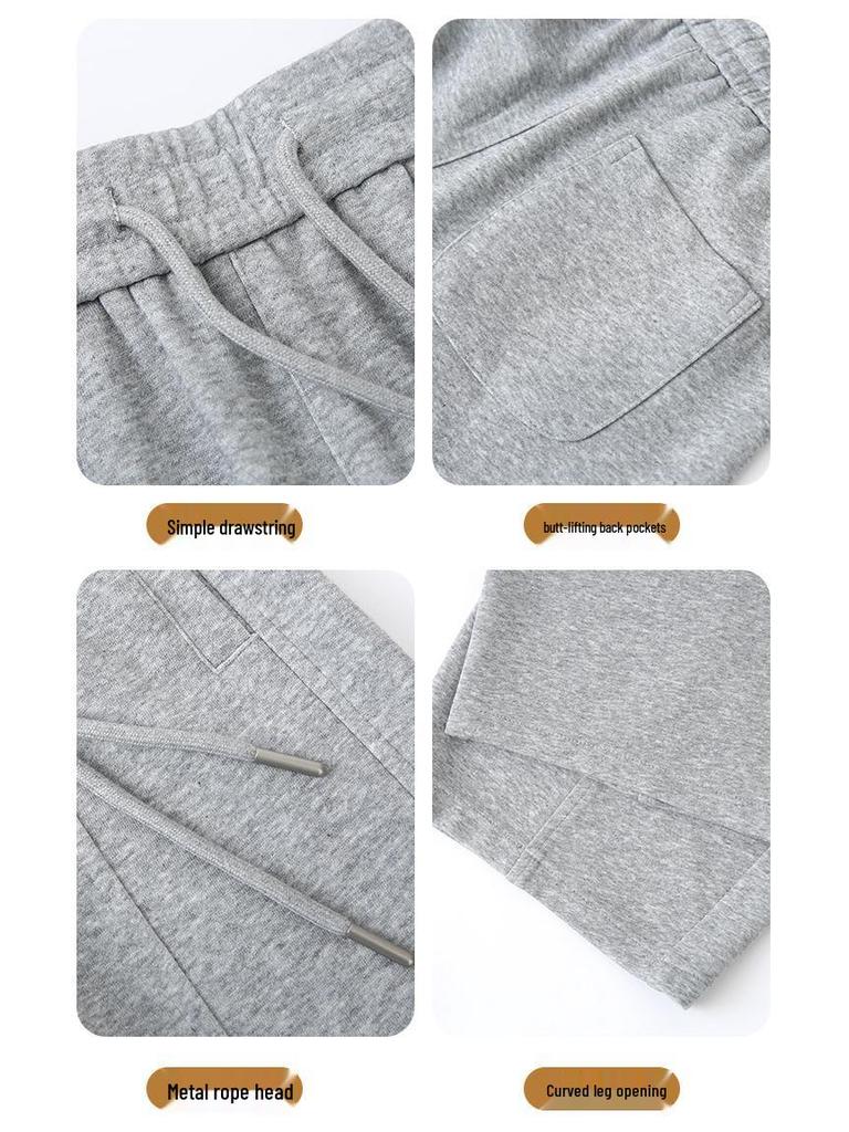 Spring 2026 Women's American-Style High-Waisted Curved Blade Sweatpants - Loose Fit, Wide-Leg, Casual Sports Trousers.