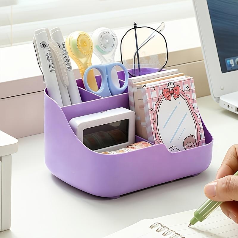 A Five-Compartment Desk Organizer And Drawer Storage Box, Multifunctional Office Pen Holder, Large-Capacity Desktop Storage Box