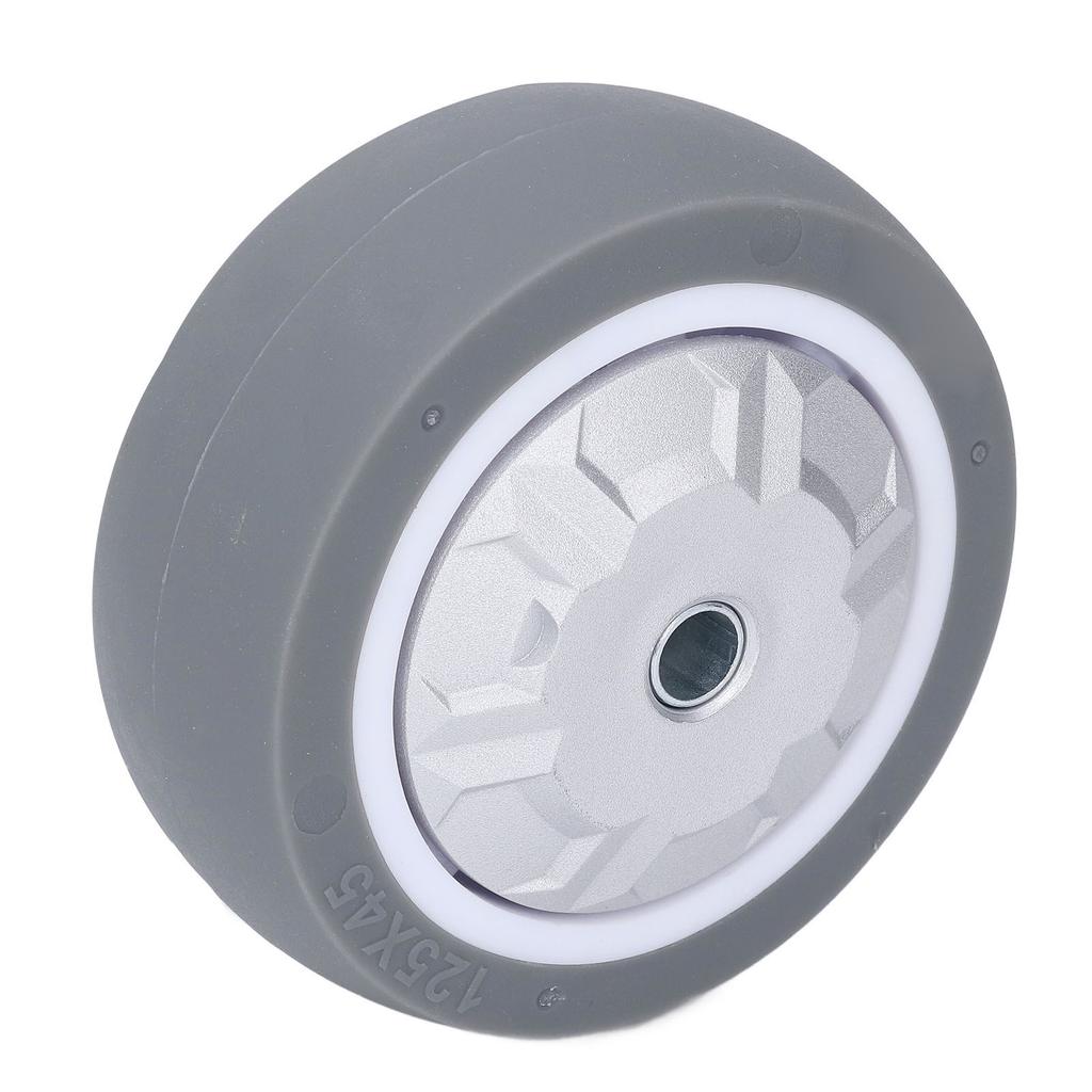 5 Zoll Gummi-Rad 200 kg Tragfähigkeit Stoßdämpfend Abriebfest Leise Voll-TPR-Rad für Wagen