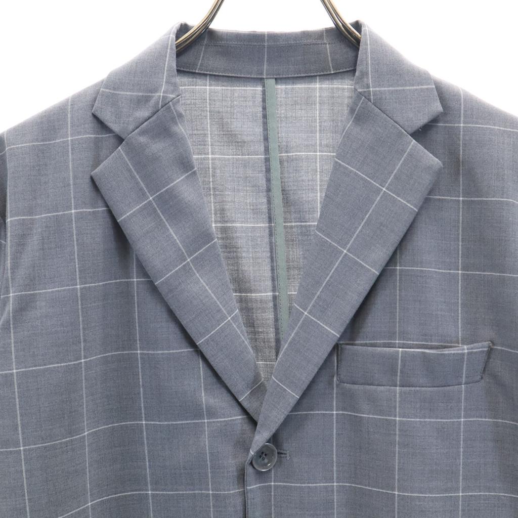 Ungetragener uniform experiment 20SS Windowpane-Check 3B taillierter Blazer Herren Gebraucht